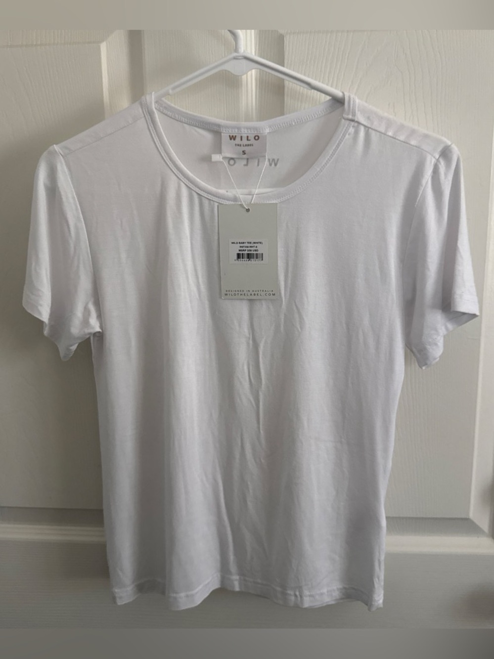 WILO The Label White Baby Tee Size S